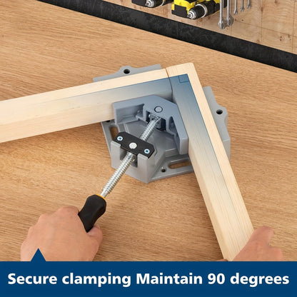 Right Angle Woodworking Clamp Set 2 & 4-Piece – Adjustable Aluminum Alloy Swing Jaw, 90-Degree Corner Clamps for Welding, Furniture Assembly, Framing & DIY Woodworking Projects