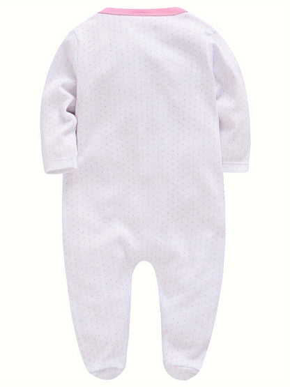 Baby Girl Floral Bodysuit - Long Sleeve