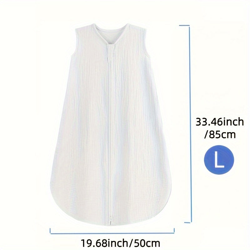Baby Sleep Sack - Muslin 2-Way Zip Wearable Blanket