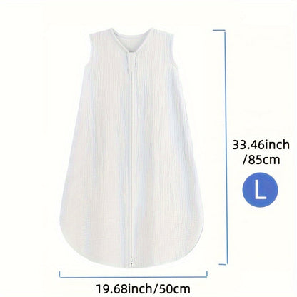 Baby Sleep Sack - Muslin 2-Way Zip Wearable Blanket
