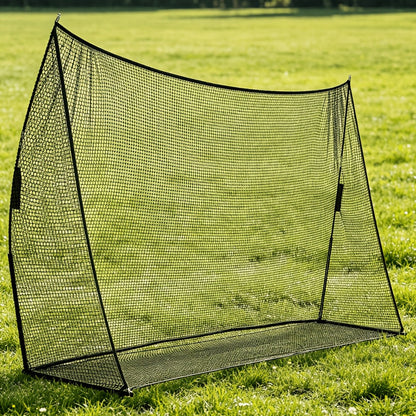 Baseball Softball Training Net 7x7ft with Arch Frame & Carry Bag - Batting & Pitching Practice for All Skill Levels, Black & Red Options