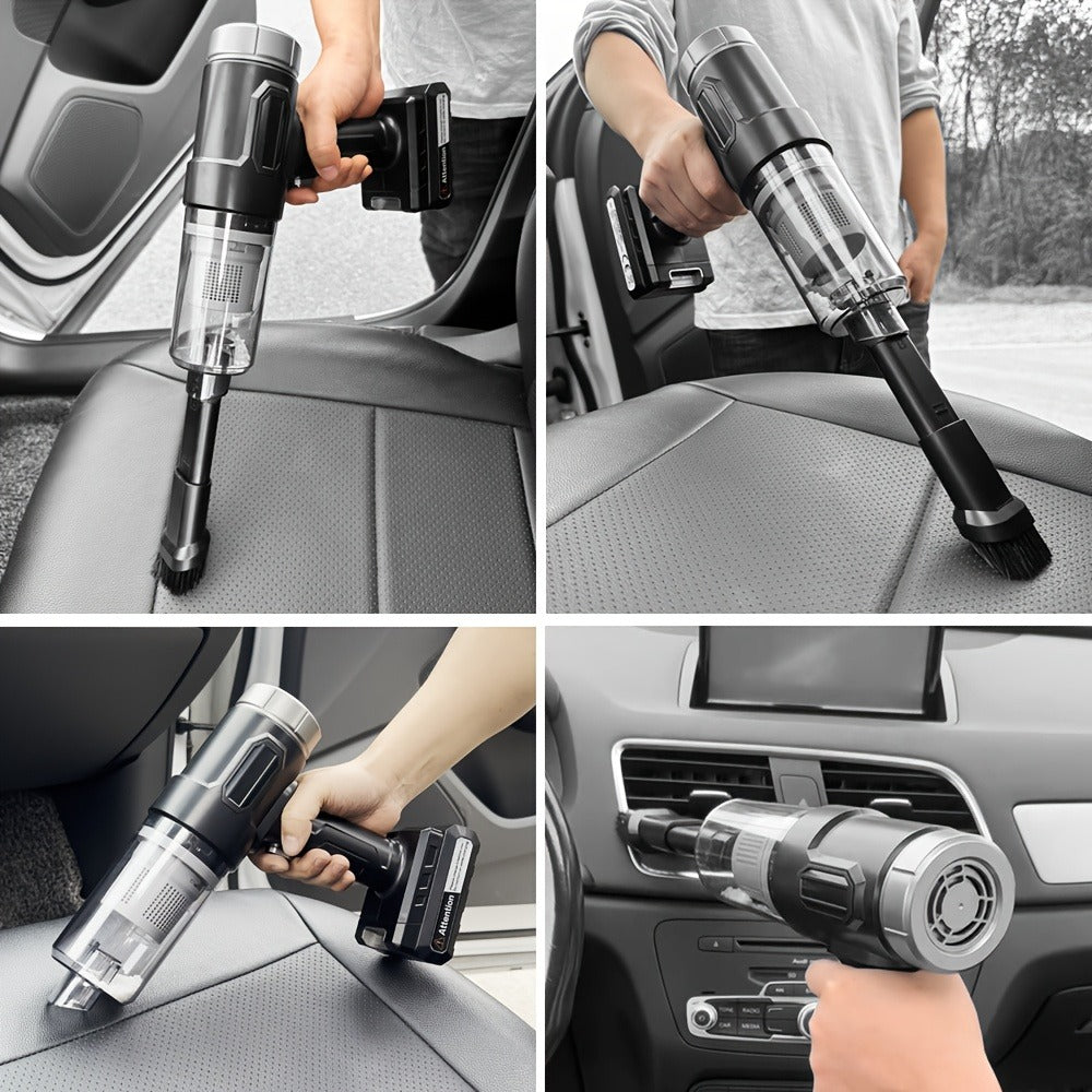 Portable Car Vacuum Cleaner 5KPA - Wireless Gap & Crevice Dust Collector, USB Rechargeable 2000mAh, One-Click Empty, Multi-Surface for Car, RV, Kitchen, Floor & Home, 6 Colors