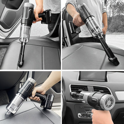 Portable Car Vacuum Cleaner 5KPA - Wireless Gap & Crevice Dust Collector, USB Rechargeable 2000mAh, One-Click Empty, Multi-Surface for Car, RV, Kitchen, Floor & Home, 6 Colors
