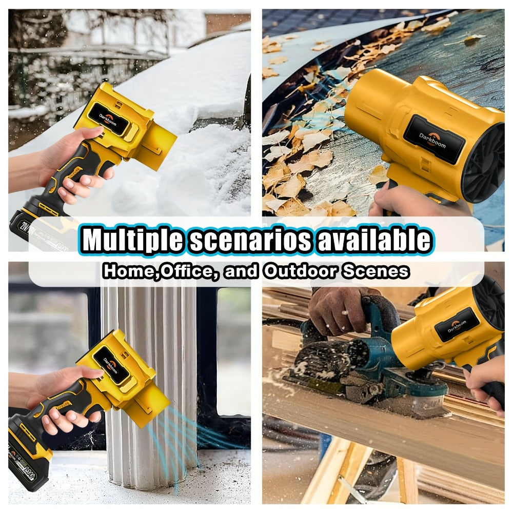 Cordless Handheld Leaf Blower & Air Duster – 45000RPM Turbo Motor, Dual Battery, Car Drying & Cleaning Blower