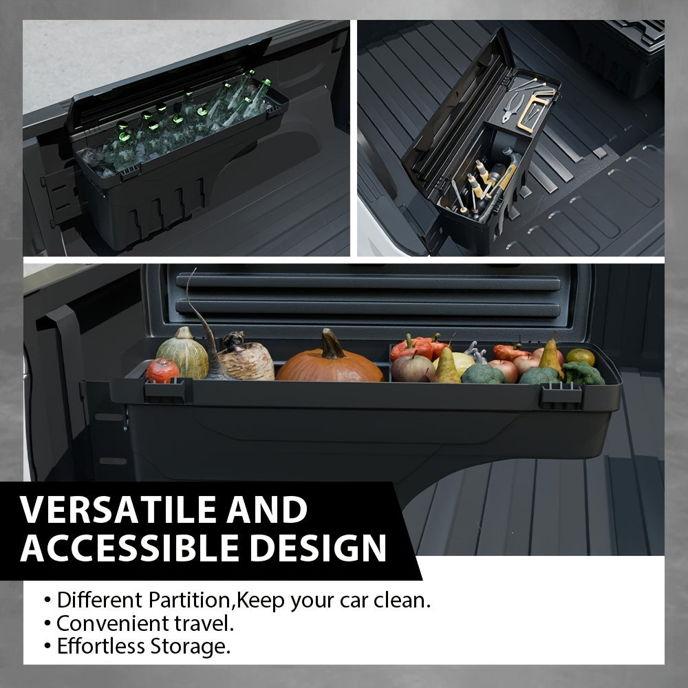 Left And Right Side Truck Bed Storage Tool Box Swing Case Fit for Ford F150 1997-2014
