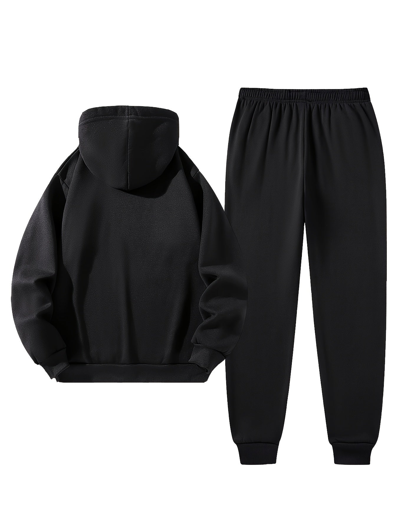 Men's Tracksuit Jacket and Pants Set - Patriotic Print Cold-Weather Style