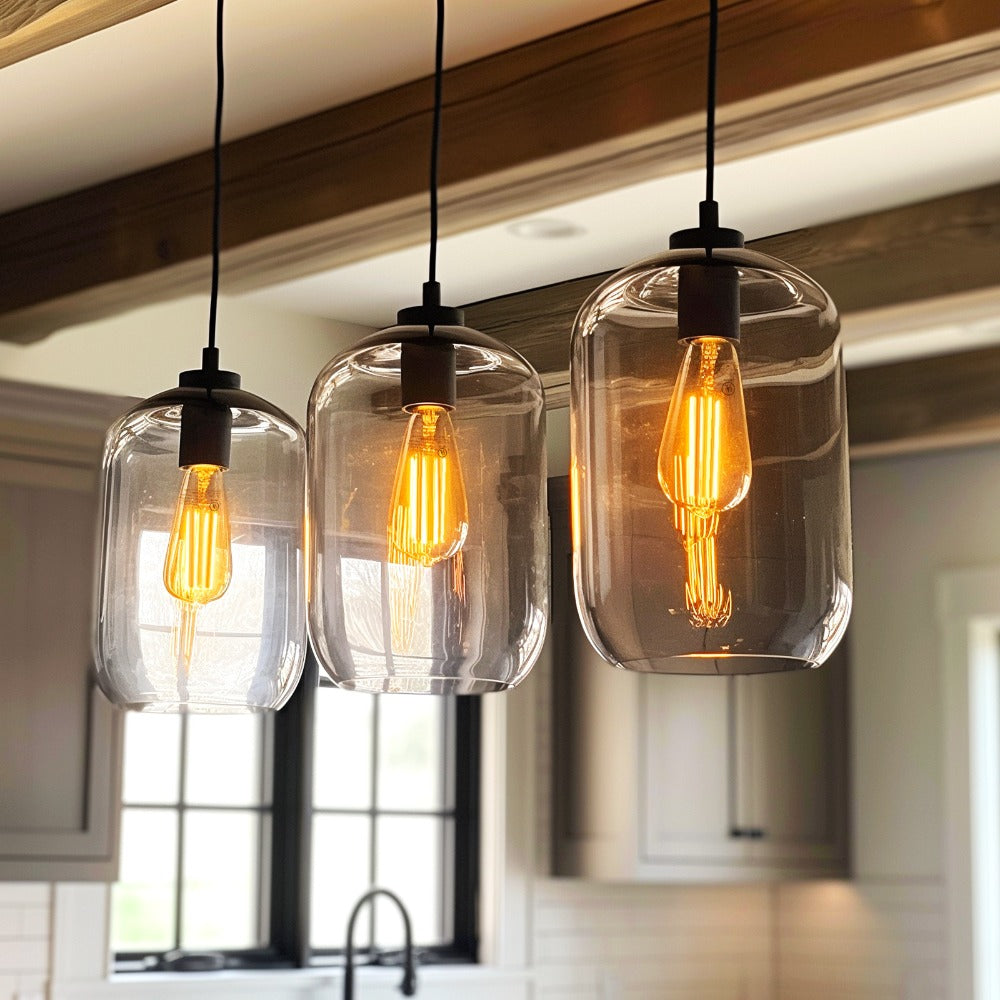 ST58 Vintage Edison LED Filament Bulb 8W 2700K Warm White Dimmable – 60W Equivalent E26 Base Clear Glass Antique Style for Chandelier Pendant Bedroom Living Room Home Commercial, 12 & 24 Pack