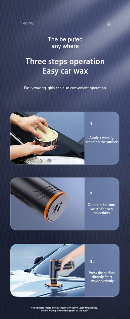 Cordless Car Polisher & Waxing Machine – 100W Rechargeable Buffer, Scratch Repair & Paint Polish for Cars