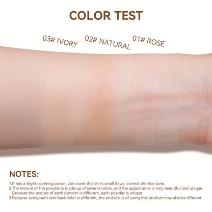Full Coverage Bake Foundation 24H Wear – Light Breathable Semi-Matte Finish, Natural Defect Cover for All Skin Tones, 6 Shades Rose Ivory Sand