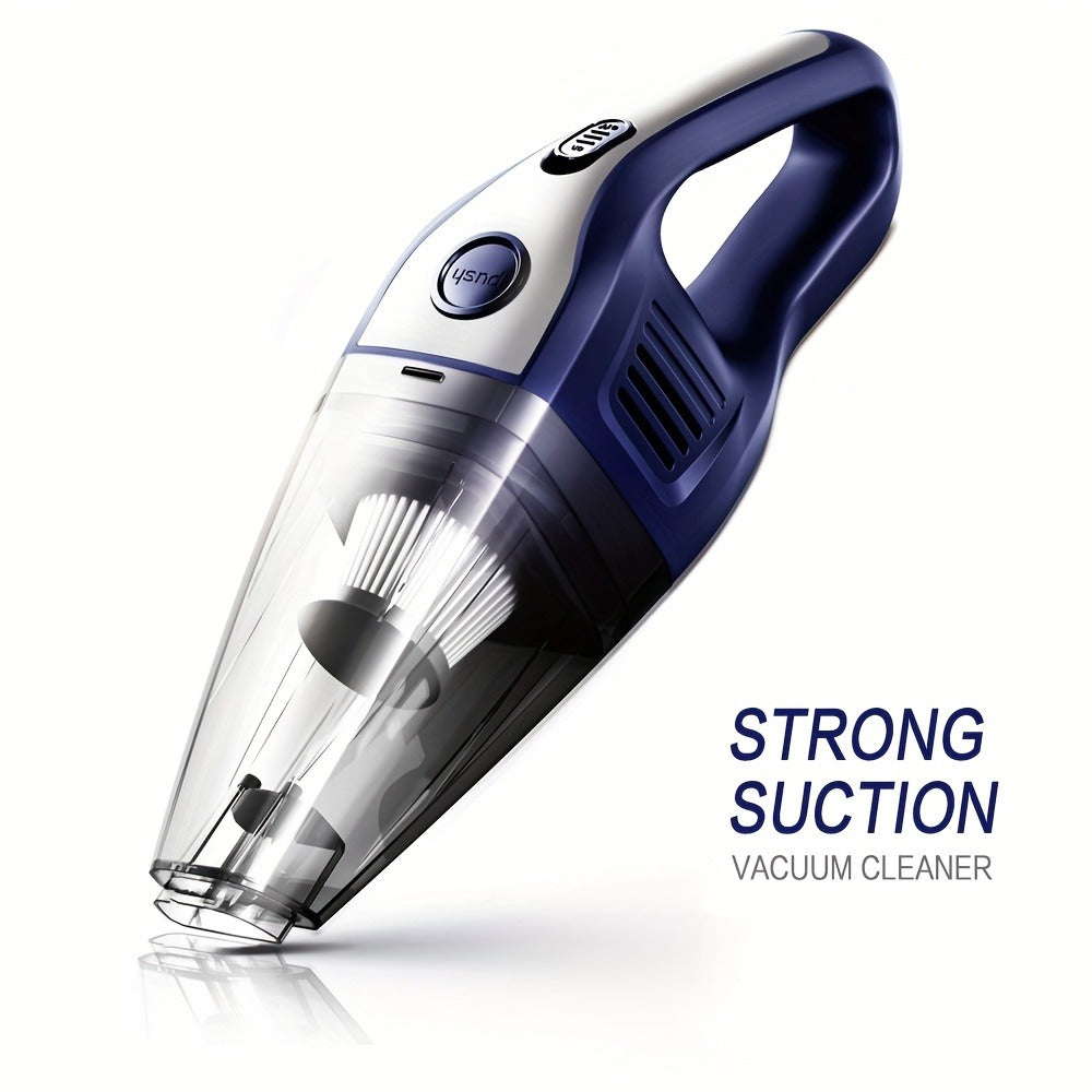 Handheld Cordless Vacuum Cleaner with Powerful Suction – Portable USB Rechargeable Mini Vacuum with Multiple Accessories for Car, Home, Office & Tight Spaces