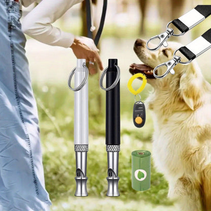 Dog Whistle Ultrasonic Adjustable 6-Pack – High-Frequency Recall Training Whistle with Tether, Stop Barking & Train Dogs of All Breeds