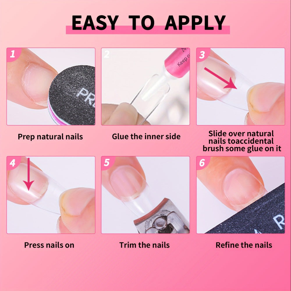 Acrylic Nail Glue Set 14 Pcs No Lamp Quick Dry Super Strong Bond — 12×2ml + 2×7ml Bulk Pack for Press On Nails, Fake Nails, Rhinestones & Nail Art Repair | Long-Lasting DIY & Salon Adhesive for Women