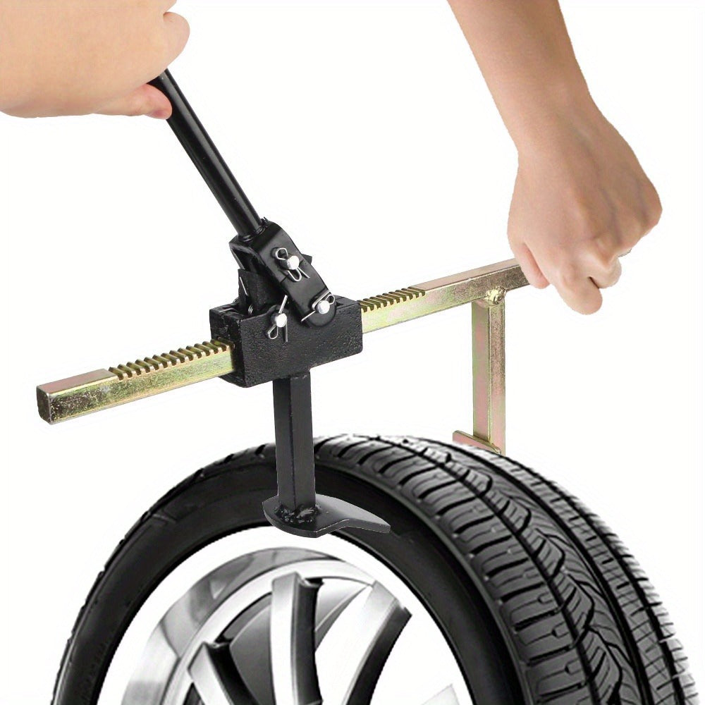 Bead Breaker Tool Heavy-Duty Manual Tire Changer with Safety Guard, Durable Steel Construction Universal Tire Service Equipment for Cars Trucks Motorcycles, Large & Small Size