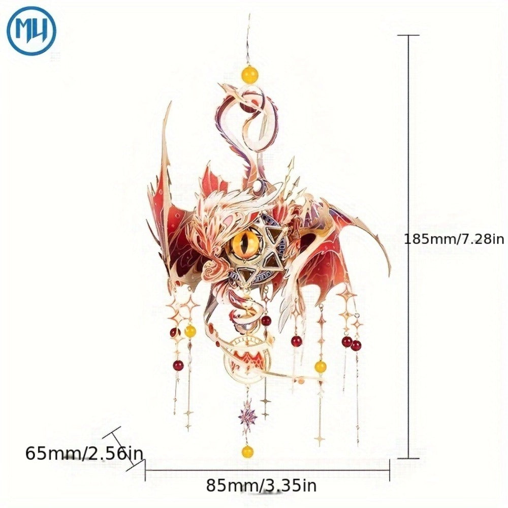 3D Metal Puzzle Model Kit – God's Eye & Angel's Eye MU Assembly, Laser-Cut DIY Craft, Artistic Home & Office Decor, Unique Birthday Gift for Adults, Teens, Girlfriend Boyfriend