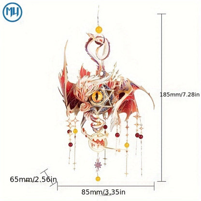 3D Metal Puzzle Model Kit – God's Eye & Angel's Eye MU Assembly, Laser-Cut DIY Craft, Artistic Home & Office Decor, Unique Birthday Gift for Adults, Teens, Girlfriend Boyfriend