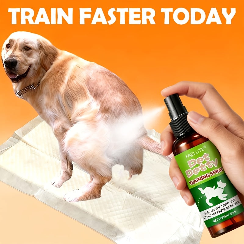 Puppy Potty Training Spray - Pheromone-Inspired Indoor Spot Guidance for Dogs & Cats, Helps Puppies & Kittens Recognize the Right Bathroom Spot Faster, Clean & Non-Messy