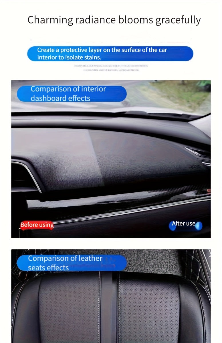 Heavy-Duty All-Purpose Plastic & Rubber Restorer -car Accessories, Anti-Aging Protection, Restores To Like-New Condition - For Cars, Tires - Interior/Exterior Use, Tire Shine, Durable Formula, Auto Detailers, Interior Renovation, Car Care Product