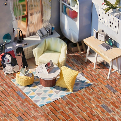 Dollhouse Wallpaper Flooring Peel Stick 12 Sheets Red Clinker Brick Miniature Self-Adhesive Paper for 1:12 Scale Dollhouse DIY Craft Room Box Diorama Decor Gift