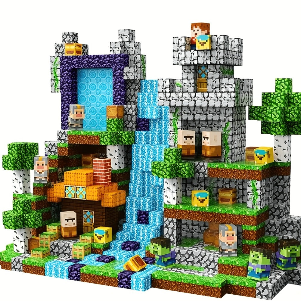 Magnetic Tiles Building Blocks for Kids 100PCS 210PCS – ABS Magnetic Construction Set, STEM Sensory Learning Bricks for Toddlers Ages 3 4 5 6, Creative Open-Ended Play, Birthday Christmas Gift for Boys & Girls
