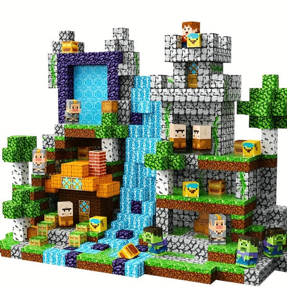 Magnetic Tiles Building Blocks for Kids 100PCS 210PCS – ABS Magnetic Construction Set, STEM Sensory Learning Bricks for Toddlers Ages 3 4 5 6, Creative Open-Ended Play, Birthday Christmas Gift for Boys & Girls
