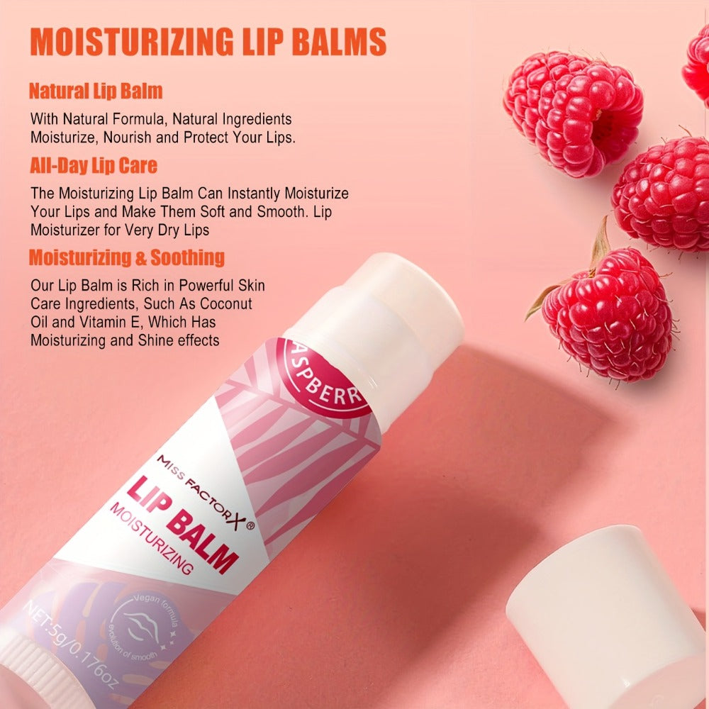 Fruit Flavored Lip Gloss Set 50 Pieces – Moisturizing Lip Balm Kit in 10 Colors, Hydrating Lip Care for Dry & Cracked Lips, Day & Night Use, Holiday Gift Set for Women & Girls
