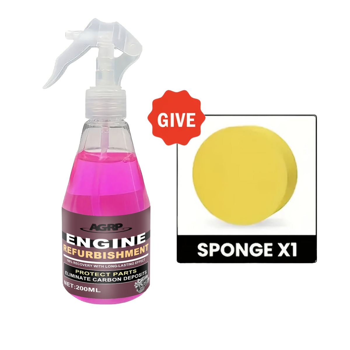 Plastic Care Spray, Engine Bay Revival Kit - Engine Protection Spots Remover Spray | Gloss Enhancer | Simple to Use, Easy Application, Effective Formula, Auto Detailing, Car Enthusiasts