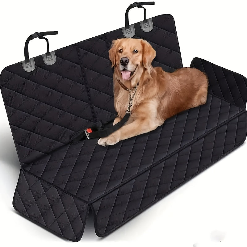 Back Seat Cover 60/40 Split Bench for Cars, Trucks, SUVs - Easy Cleanup Car Seat Protector Great for Messy Kids And Drooling Pet Dogs