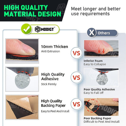 Sound Deadener Mat for Cars - Heat Shield & Noise Reduction Insulation with Self-Adhesive Backing, Reflective Aluminum Foil, Easy Cut & Install for Car Floor, Cab & Trunk (22 or 26 Sq Ft)