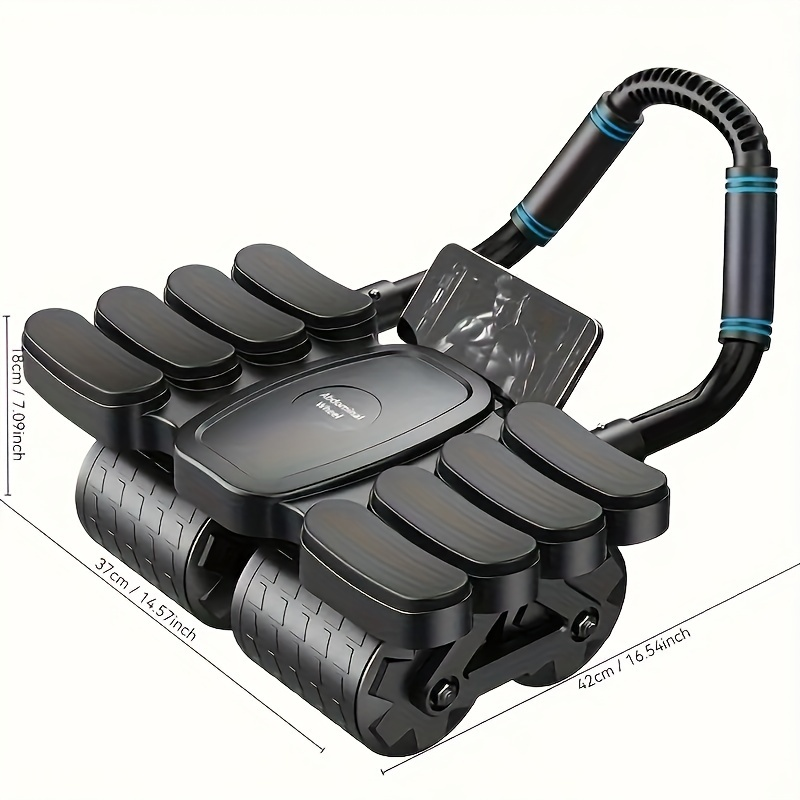 Ab Wheel Roller Automatic Rebound 8-Elbow Design, Core & Full Body Workout Abdominal Wheel with Phone Holder, Durable PP Material Home Gym Exercise for Waist, Abdomen, Arms & Legs, Gift for Men & Women