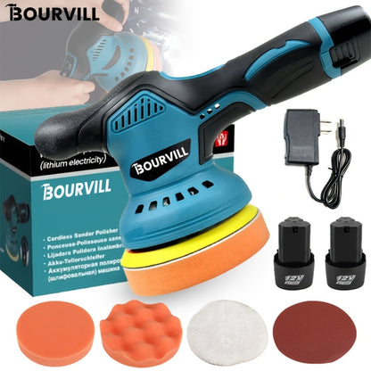 Cordless Car Polisher 5-Inch 8-Speed up to 5000 RPM with Battery for Car Detailing Scratch Removal Paint Correction - Portable Buffer Polishing Machine