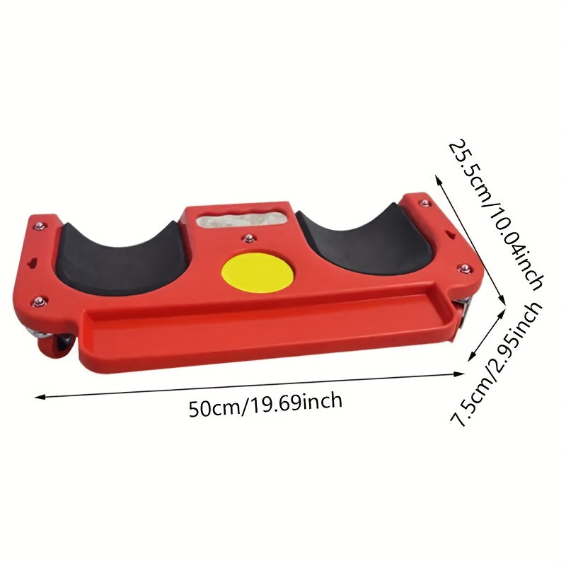 1pc Rolling Knee Pad Platform with Wheels, ABS Material, Multi-Function with Built-In Tool Tray, Comfortable Cushioned Kneeling Pad for Machine Workers, Carpenters, Flooring, And Car Repairs