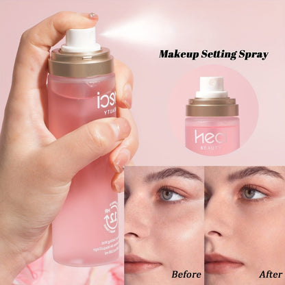 3-in-1 Makeup Setting Spray Prime Hydrate & Set Long-Lasting Waterproof Sweat-Proof Moisturizing Face Mist — Locks Makeup Flawless Finish All Skin Types All-Day Wear Women