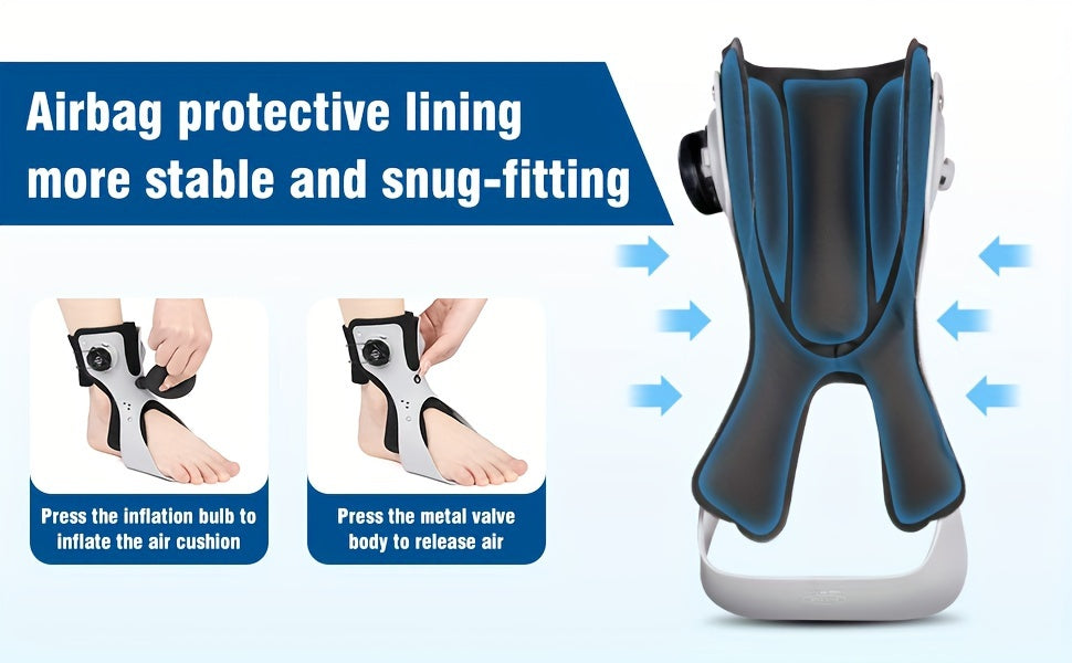 Foot Drop Brace with BOA Strap Ankle Support Left Right Foot S-XXL