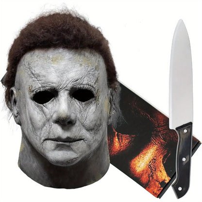 Scary Halloween Mask for Adults – Original Realistic Horror Full Face Mask for Cosplay, Prom, Haunted House & Halloween Party Costume, Maximum Scare Factor, Great Horror Gift