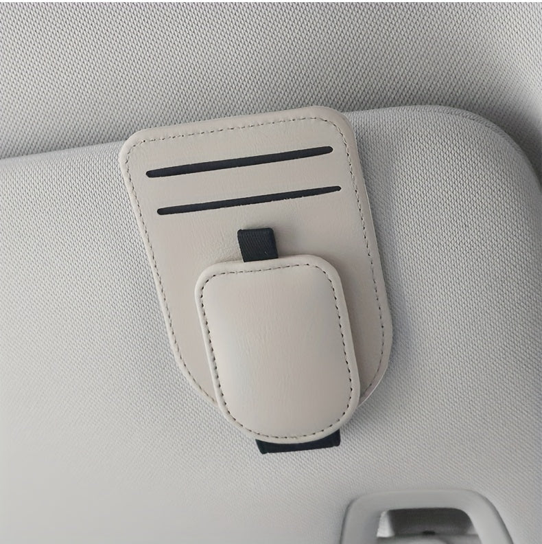 [Car Eyeglass Clip] High-Quality Car Eyeglass Clip, Multi-Functional Car Sun Visor Card Holder, In-Car Eyewear Storage Rack, Fashion Glasses Clip