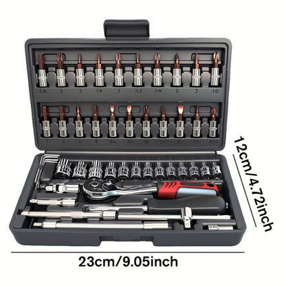 Emergency Vehicle Repair Tool Kit 45 to 171-Piece – Multi-Function Combination Wrench Set for Car, Bicycle & Motorcycle Outdoor Maintenance