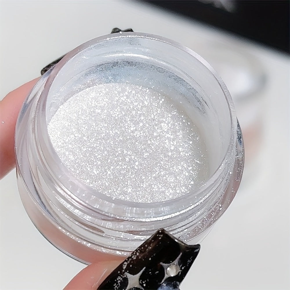 Glitter Highlighter Powder Set 3pcs Shimmer for Face & Body - Radiant Sparkle Fairy Glow Buildable Medium Coverage, Bridal Wedding Festival Party Makeup Gift for Women