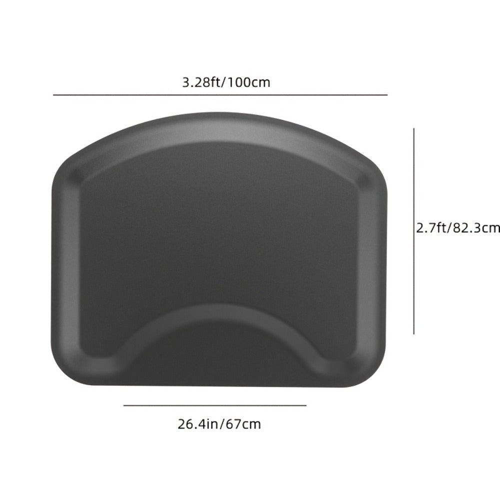 Anti-Fatigue Salon Mat for Hair Stylist with Round Cutout — Thick Non-Slip Standing Mat for Barber Chair, Hairdresser, Barbershop, Spa & Beauty Salon Professional Use