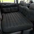 Portable Foldable Car Air Bed Kit with PVC Surface - Includes Air Pump & Two Pillows, Ideal for Outdoor Travel & Camping, Easy Cushion Conversion for Vehicle Interiors, Foldable Bed
