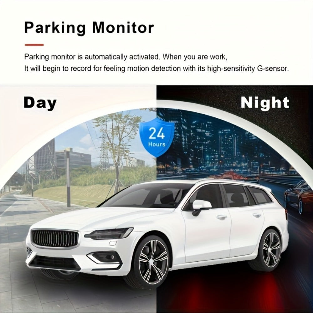Dash Cam 1080P Dual & Triple Lens with IR Night Vision, 170° Wide Angle Car DVR Camera, WiFi, Loop Recording, G-Sensor, 24H Parking Mode, 2-Inch IPS Screen, 16GB/32GB TF Card, Car Dashboard Camera
