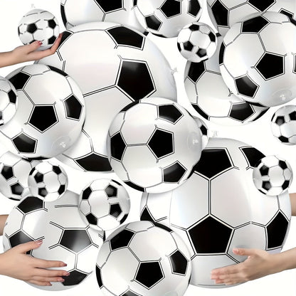 Bulk Inflatable Soccer Balls 16 Inch Colorful Outdoor Footballs Set of 4 8 or 12 for Pool Party Beach Soccer Kids Sports Birthday Field Day Summer Games