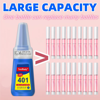 Waterproof Nail Adhesive Tabs with Nail Stickers 0.85oz Dropper Tip Bottle - Extra Strong Alcohol-Free Quick Release Long Wearing Salon Formula for Press On Nails & Nail Art Women 2 6 8 Pack Value Set