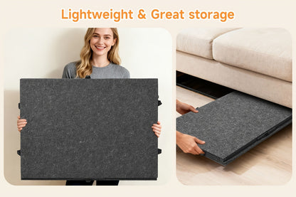 Jigsaw Puzzle Board with Felt Mat & 6 Sorting Drawers - Foldable Roll-Up Puzzle Saver Fits Up to 1000 Pieces | Portable Puzzle Storage Organizer for Adults Kids Family Game Night