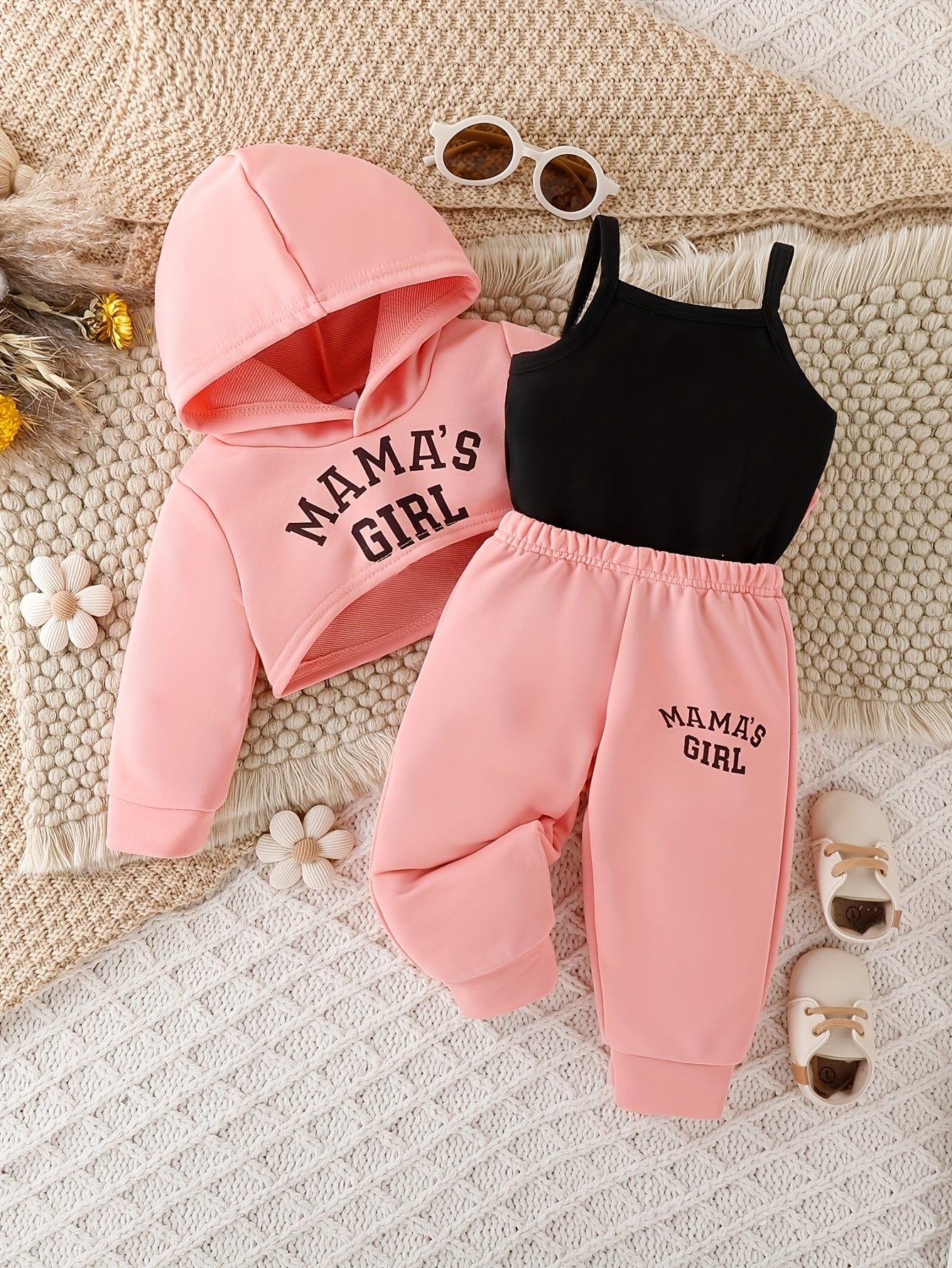Girls' Casual Outfit Set - Sleeveless Winter