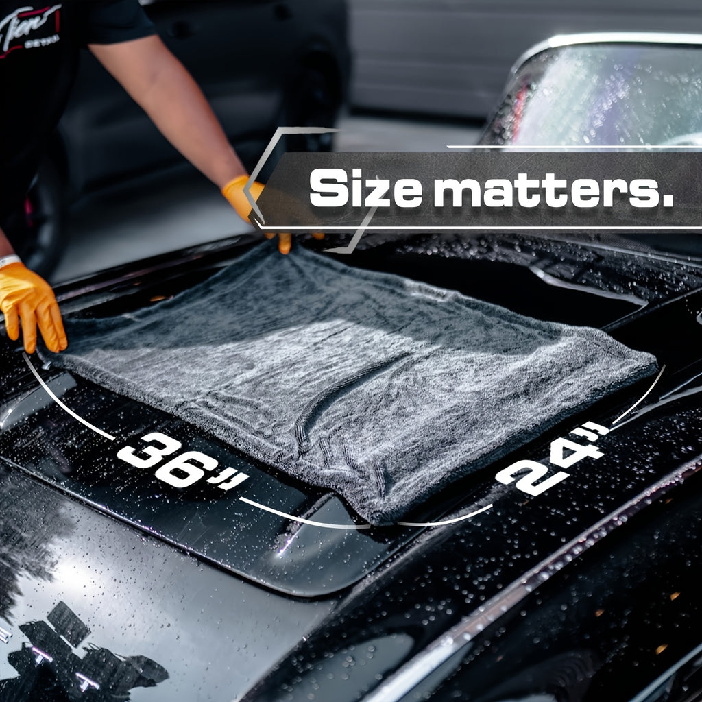 Premium Microfiber Car Drying Towel Ultra Absorbent Scratch-Free Lint-Free for Car Detailing Washing Work Less Dry More Large Size for Fast Drying Cars Trucks SUVs Soft Microfiber Cloth for Paint Glass & Wheels