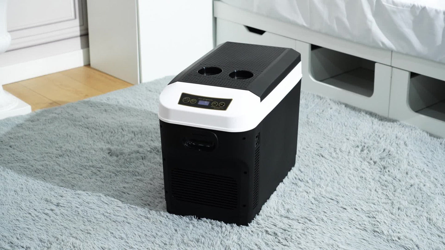 Portable Car Refrigerator Cooler & Warmer, 12V/24V DC & 120V AC Thermoelectric Fridge with Dual-Core Cooling – 23 or 31 Quart Electric Cooler for Camping, RV, Road Trip and Fishing
