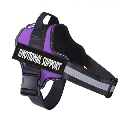 Emotional Support Dog Harness No-Pull Reflective Vest with Handle – Adjustable No-Choke ESA Pet Harness for Easy Walking & Training, XS to XXL, 11 Colors