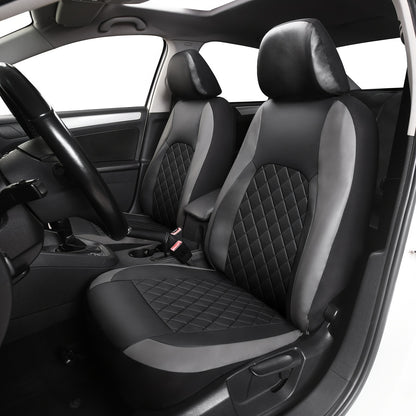 Full Set Car Seat Covers Faux & Napa Leather – 5-Seat Universal Fit for SUV, Truck, Jeep & BMW, Front & Rear Bench, Split-Compatible, Cushioned, Scratch-Proof, Multiple Colors