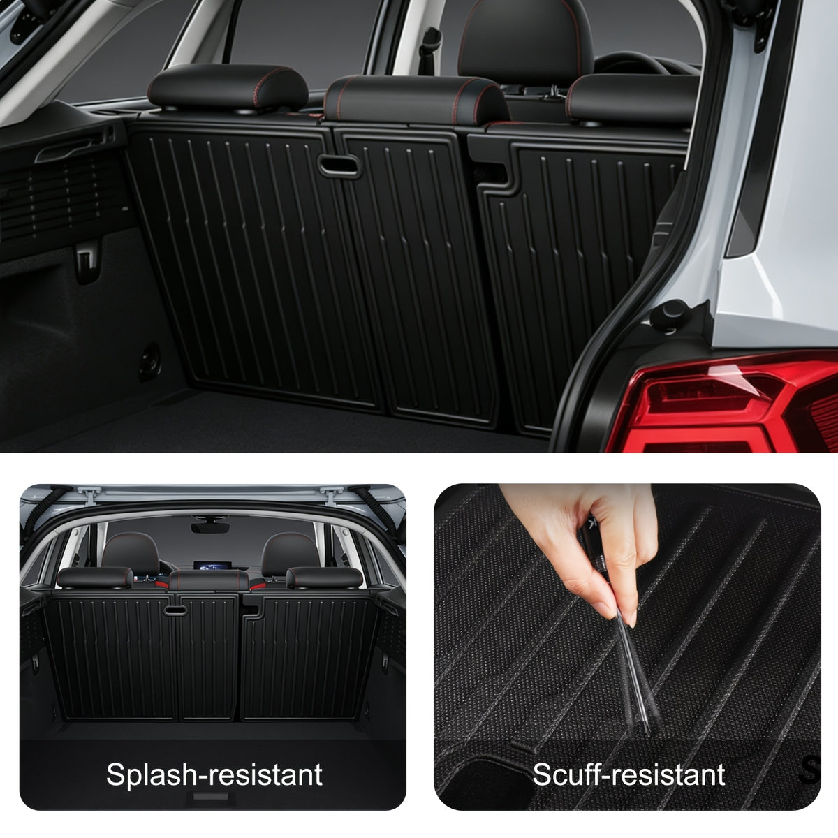 FRUKA 7pcs All Weather TPE Floor Mats And Cargo Trunk Liners for 2025 for TESLA Model Y Juniper/ 2020-2024 for TESLA Model Y/ 2024-2026 for TESLA Model 3 5-Seater (Does Not Fit 7-Seat)