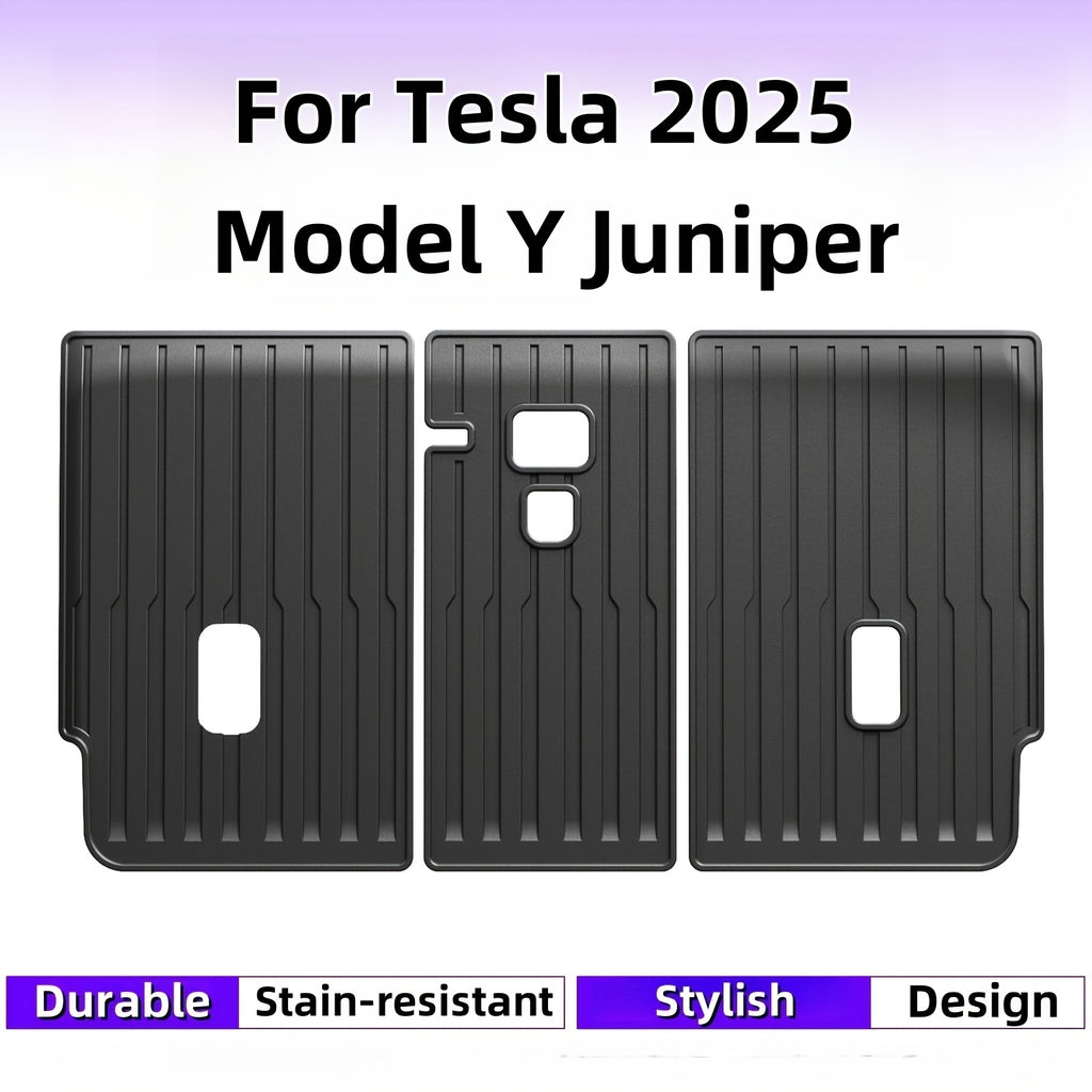 Backrest Mats for Tesla 2025 for Model Y Juniper|(not Suitable for Model Y RWD)Car Rear Seat Back Backrest Pads|Back Seat Cover Mats|for Tesla Seat Back Cushion|Trunk Divider Cargo Luggage Liner|Seat Protector|for Tesla Accessories| TPE